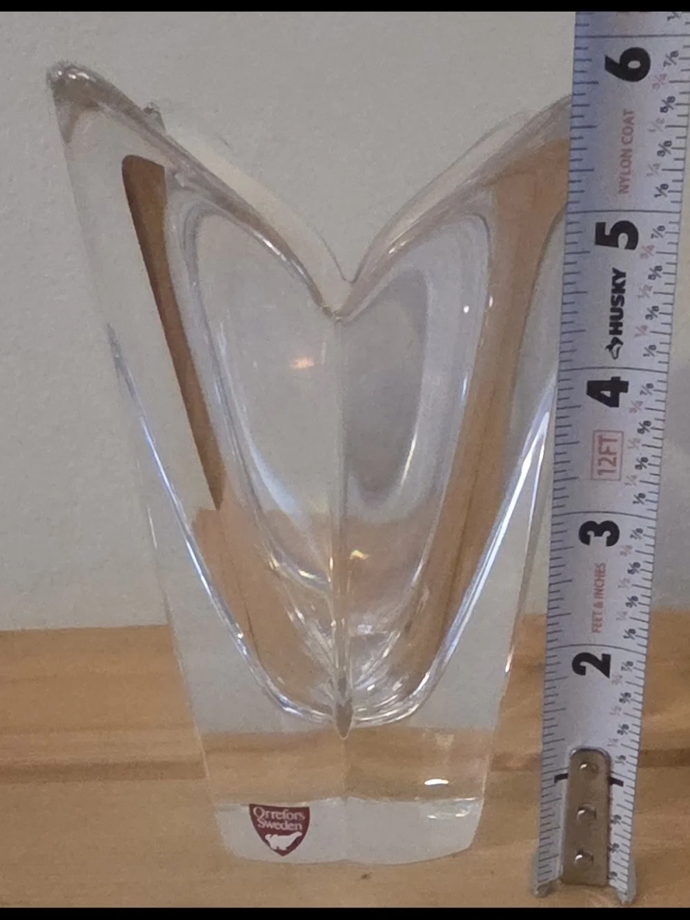 Clear Glass Tulip Vase - Home Accents Orrefors Sweden